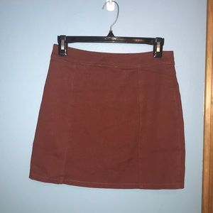 Rusty orange skirt